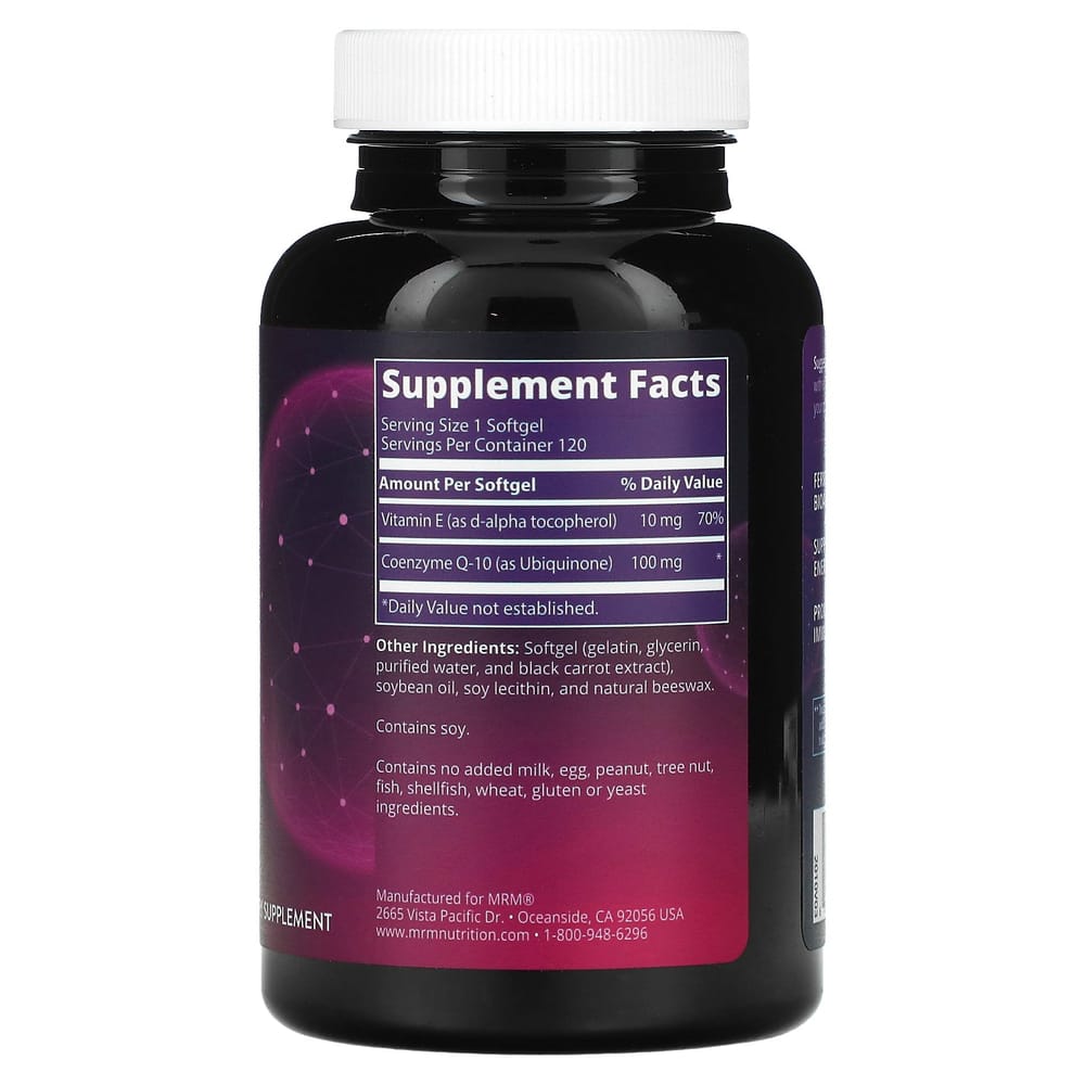 MRM CoQ-10 100mg Softgels, 120 Count
