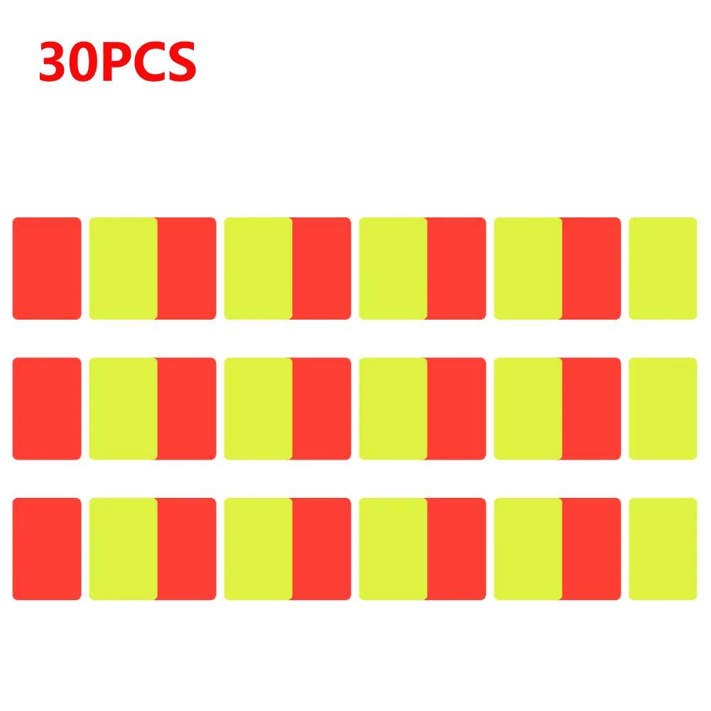 2-30 Stück Fußball Schiedsrichterkarten Rote Karte und Gelbe Karte 8*11cm Fußball Schiedsrichterset Outdoor Sportwerkzeug Verwarnungs- und Platzverweiskarte