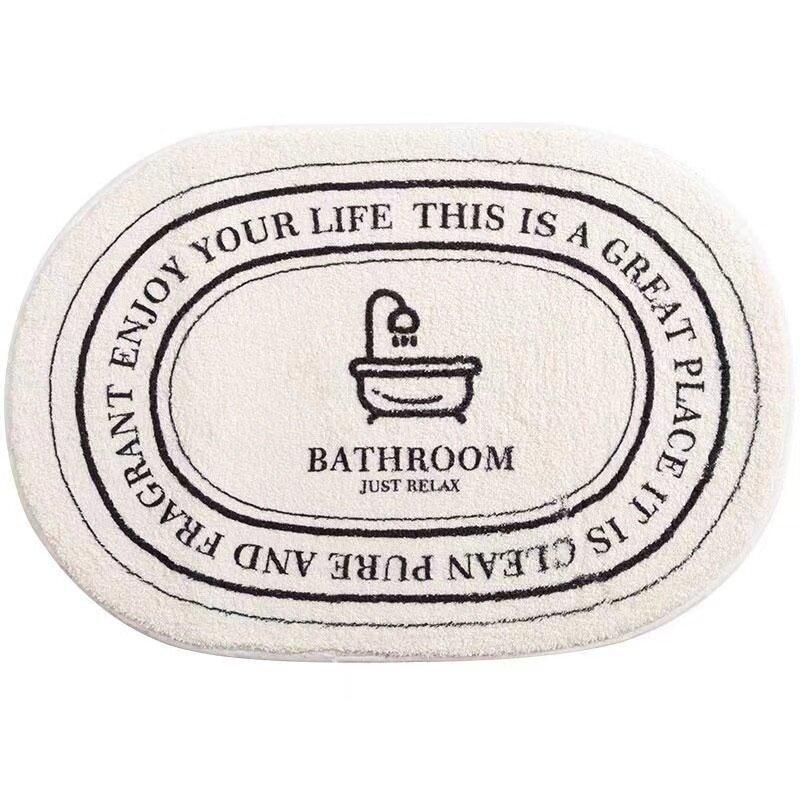 French Style Retro Floor Mat Non Slip Soft Area Rug For Bathroom Bedroom Living Room Home Decor