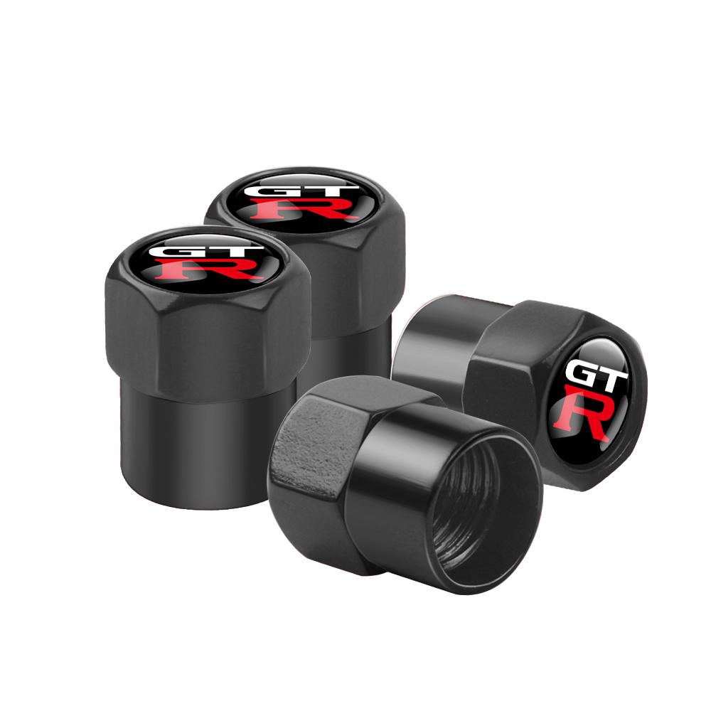 4Pc Car Tire Valve Caps Tyre Valve Airtight Cover Waterproof Dust For Nissan Nismo Qashqai J11 J10 Patrol Rogue T32 Xtrail Juker