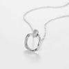 Geometric Square Necklace: High-End Light Luxury Pendant for Women