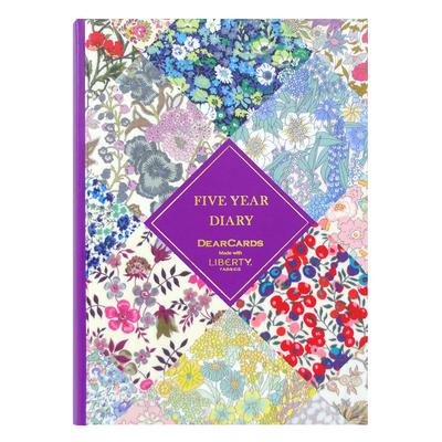 DearCars Liberty No Can Be Started Made In Hardcover 5-Year Diary, Fabrics, Personalization, 5801-G02-010, Stylish, Cute, Anytime, Japan, Dates,