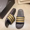 Classic PVC Three-bar Summer Casual Cool Slippers Versatile Trendy Men Handsome T Outside Wearing Cool Slippers Beach Shoes