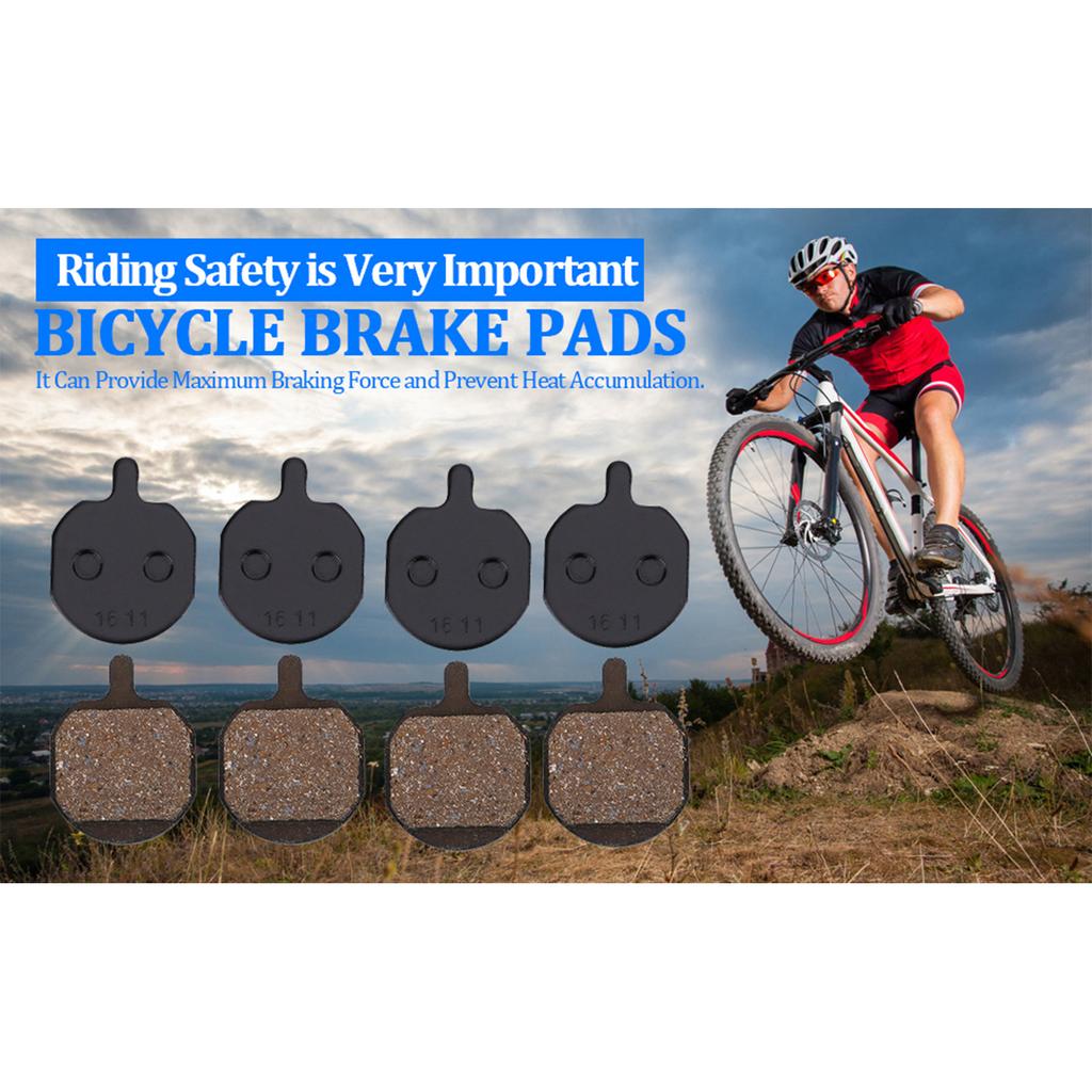 4 Pairs Mountain Bike Metallic Disc Brake Pads For Hayes Sole MX2/3/4/5 CX5 GX-C GX2 Resin Brake Pads Brake Pads Disc Brake Pads