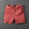 Men's Korean Style Casual Summer Wide-Leg Shorts with Unique Belt Design
