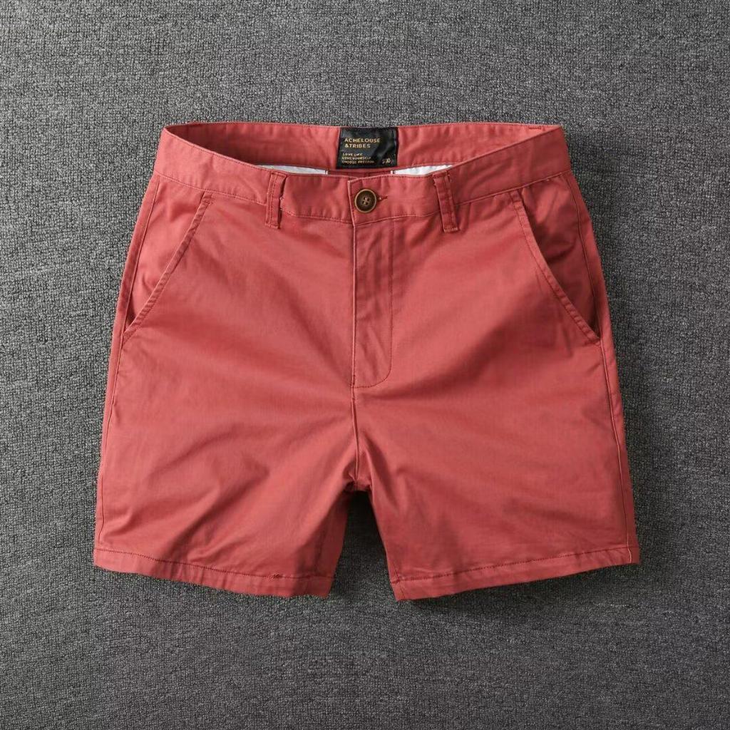 Men's Korean Style Casual Summer Wide-Leg Shorts with Unique Belt Design