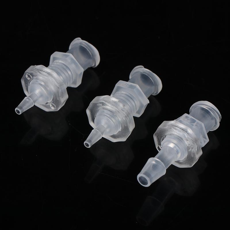 2Pcs Luer Lock Adapter PP Plastic Air Valve Pipe Subpackaging Instrument Connect