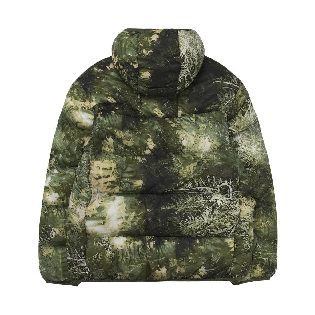 Nike Pattern Print Zip-Up Hooded Jacket Unisex Outerwear Oil-Green FB8122-386
