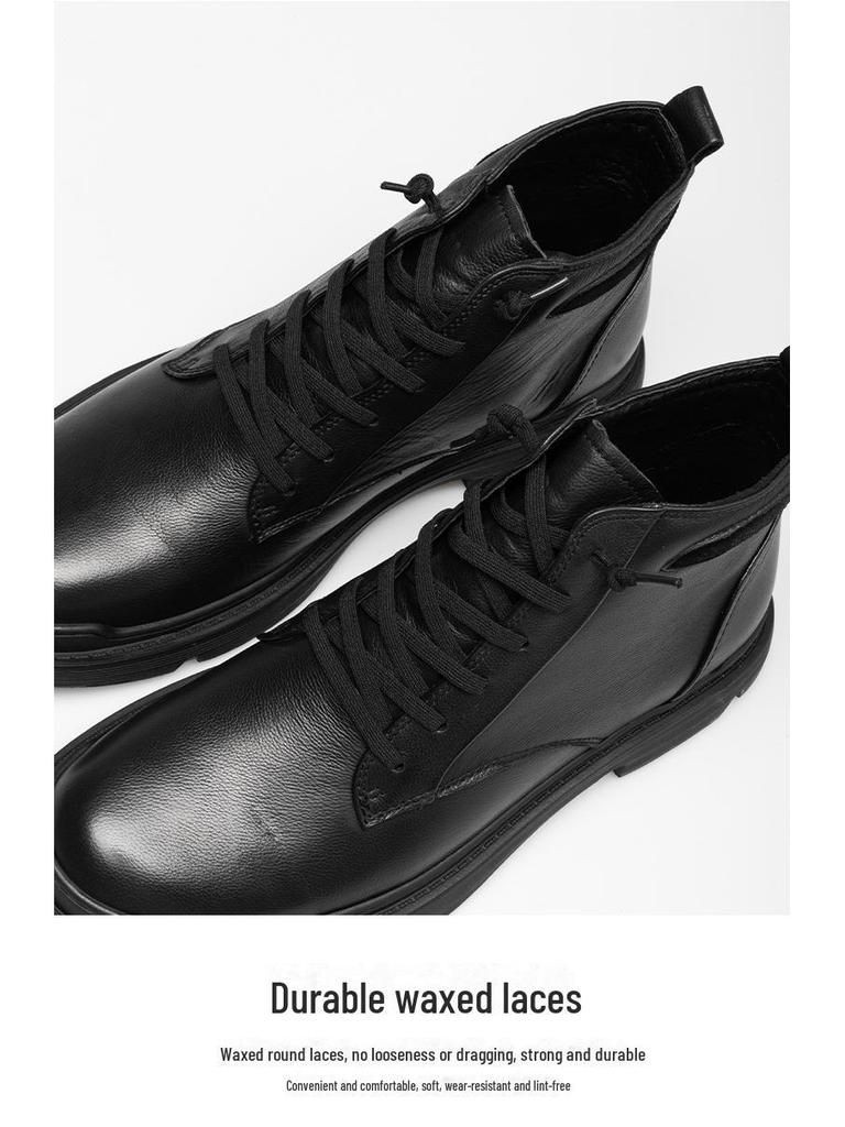 2023 Autumn/Winter Martin Boots: Premium Cowhide, Velvet-Lined, Short Casual Business Leather Boots