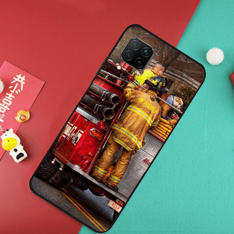 Firefighter Fire Fireman For Huawei Nova 11 Pro 9 10 SE 7i 8i 11i 12i Y73 Y72 Y61 Y91 Y90 Y70 Y60 P30 P40 Lite Case
