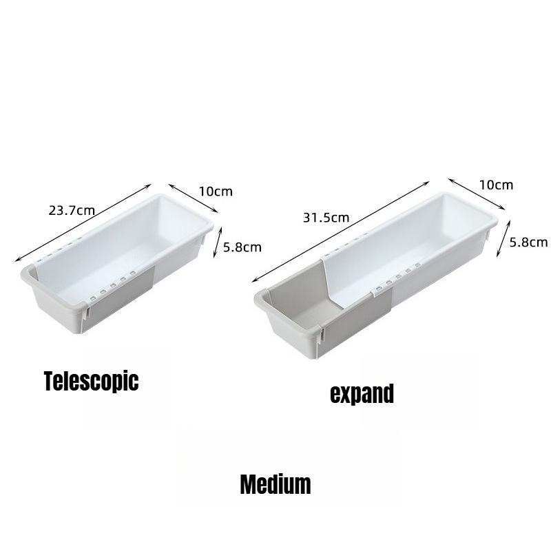 

Extendable Desktop Organizer Drawer Storage Box for Office Home School Supplies