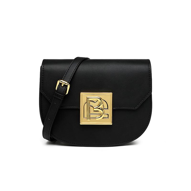 

New High-end Women Flap Crossbody Bags Fashion Gold Lock Square Shoulder Bags Casual Solid Color PU Leather Ladies Handbags