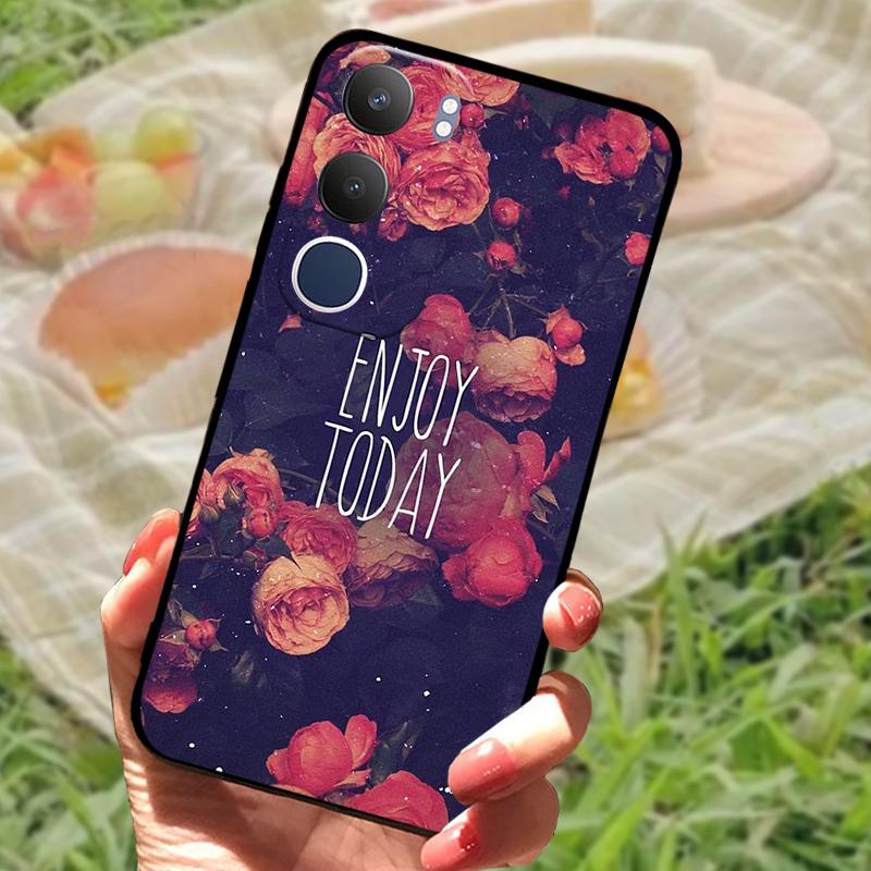 For Vivo Y19s Case V2419 New Fashion Color Painted Silicone Phone Cover For VIVO Y19S 4G Shockproof Protective Coque Bumper