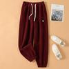 Women Winter Corduroy Plush Extra Thick Pants Warm Loose Comfortable Rib Leg Pants Lined Fleece Sports Joggers Trousers
