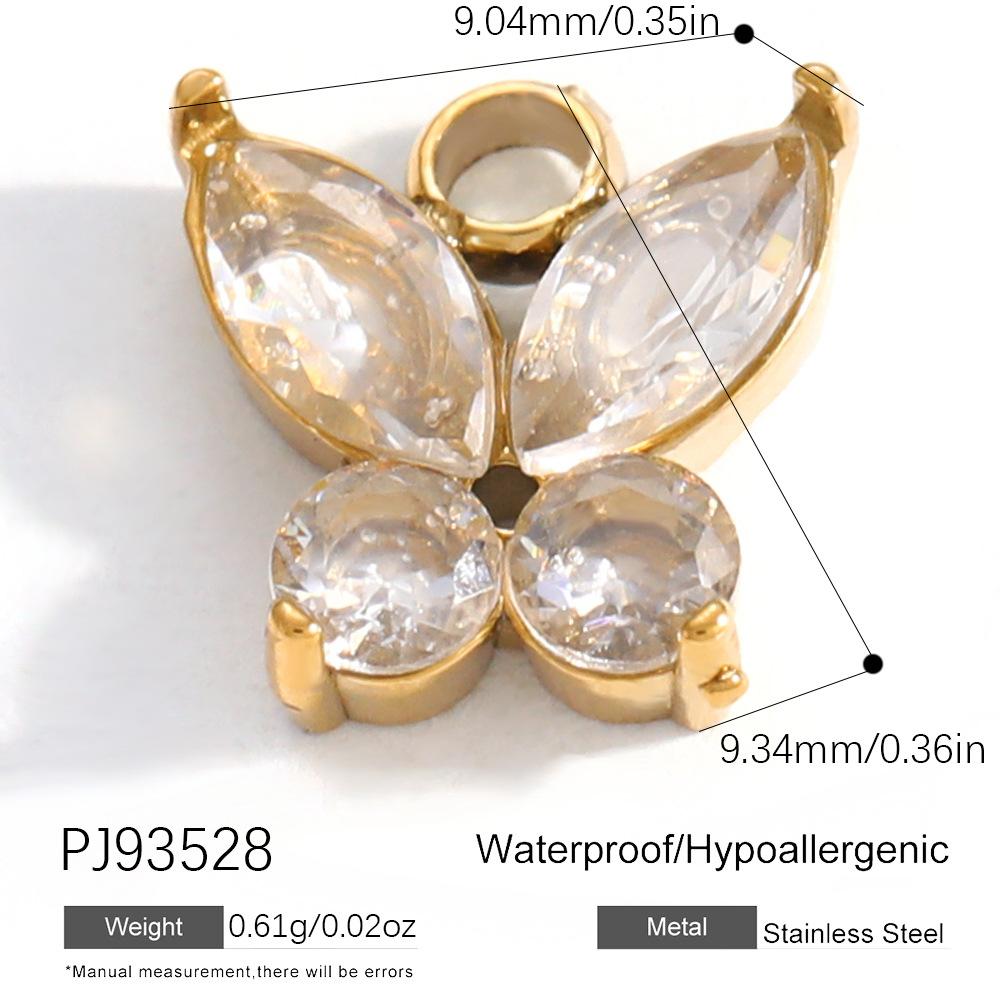 Heart Cat Dog Owl Oil Drop Ocean Style Pendants 18K Gold Plated Stainless Steel Charms Fashion Jewelry Gold Pendants