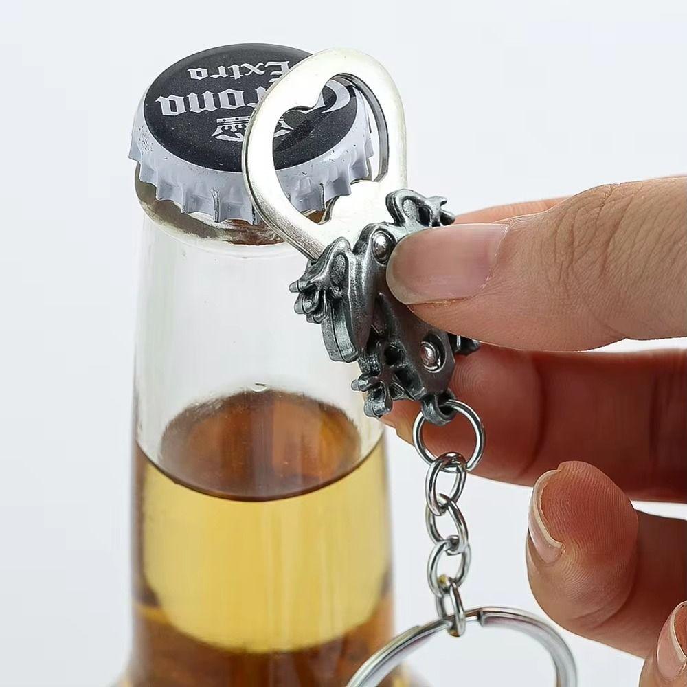 Frog Wolf Metal Lion Keyring Bronze Color Beer Opener Keychain Turtle Bottle Opener Party Favor