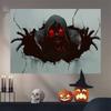 Halloween 3D Effect Horror Wall Stickers Skull Haunted House Decoration Wall Stickers Scene Layout