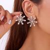 Neue Europäische und Amerikanische Weihnachts-Serie Ohrringe Damenmode Diamant Perle Winter Weihnachts-Schneeflocken Ohrringe Ohrringe