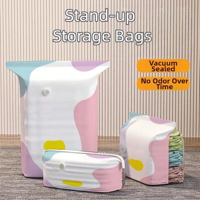 2pcs Pump-Free Compression Bags Large Size Bed Sheets Organizer Clothes Storage Bags  for Blankets