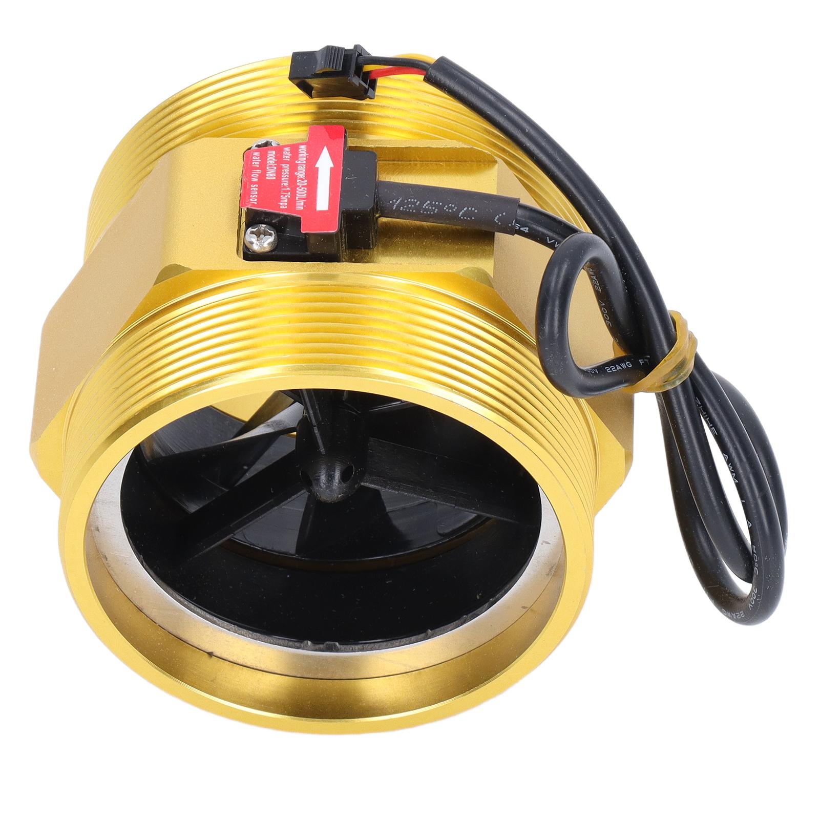 

Water Flow Sensor 3in Turbine Flowmeter Induction Switch for Irrigation and Heater NPN Output