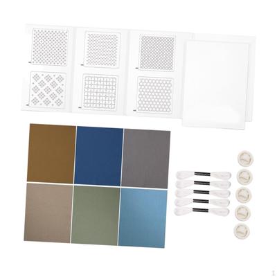Embroidery Starter Kit Sashiko Coasters DIY Practice Kits Stencil for Handmade