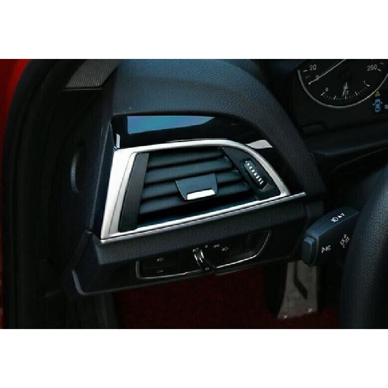 For BMW 1 Series F20 F21 12-15 Silver Steel Left And Right Air Outlet Vent Trim
