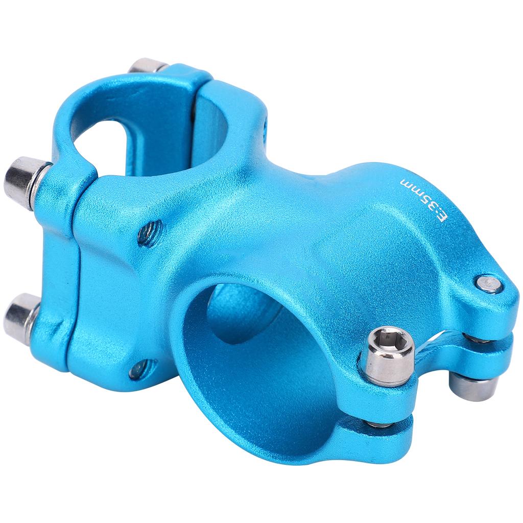 25.4x35mm LUNJE Aluminium Alloy Hollow Bicycle Short Handlebar Stem Children Bike CyclingBlue