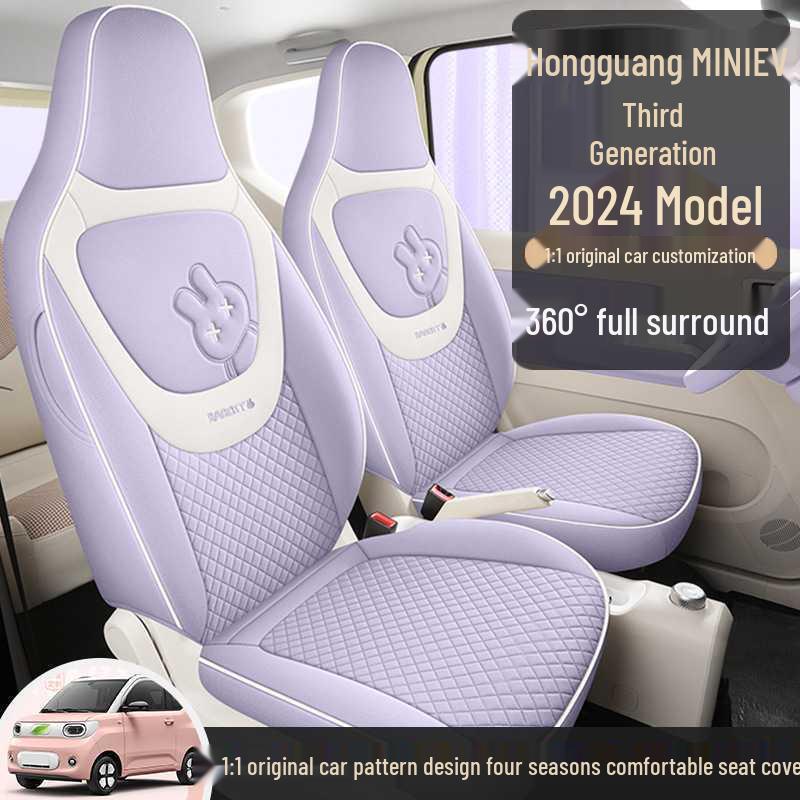 3rd Gen Wuling Mini Linen Car Seat Covers - All-Season Fit for 24 Models