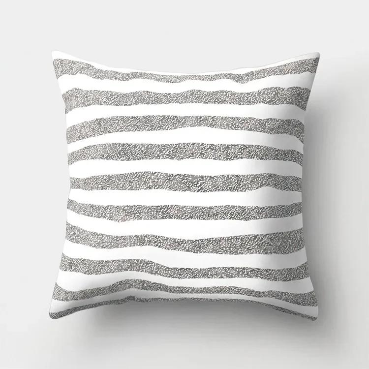 Black White Striped Cushion Cover Decorative Pillows Fashion Seat Cushions Home Decor Geometric Throw Pillow Sofa Pillowcase