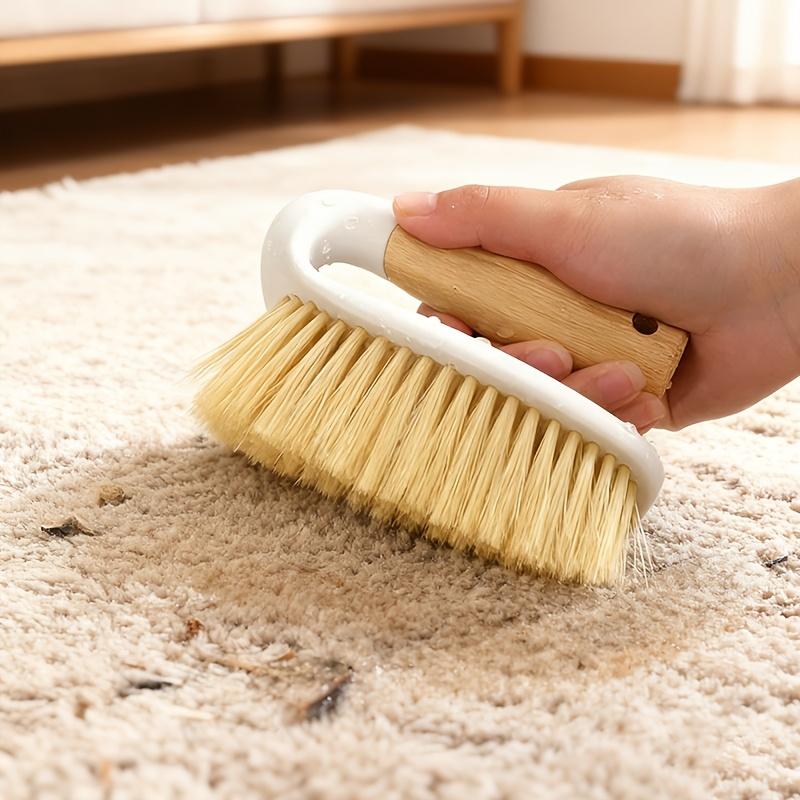 1pc Handheld Home Cleaning Brush, Can Clean Hair and Debris from Sofas, Floors, and Blankets. Wooden Handle Cleaning Brush with Hanging Storage