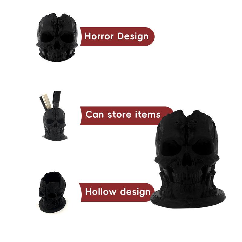 Halloween Pen Holder, Halloween Festive Atmosphere, Creative And Interesting Desktop Decorative Items, Plastic.