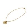 Used 10656 Oval Logo Pendant 7984 Gold Plated Charm Snake Chain Vintage CD Plated Gold Unisex from Japan AUTHENTIC