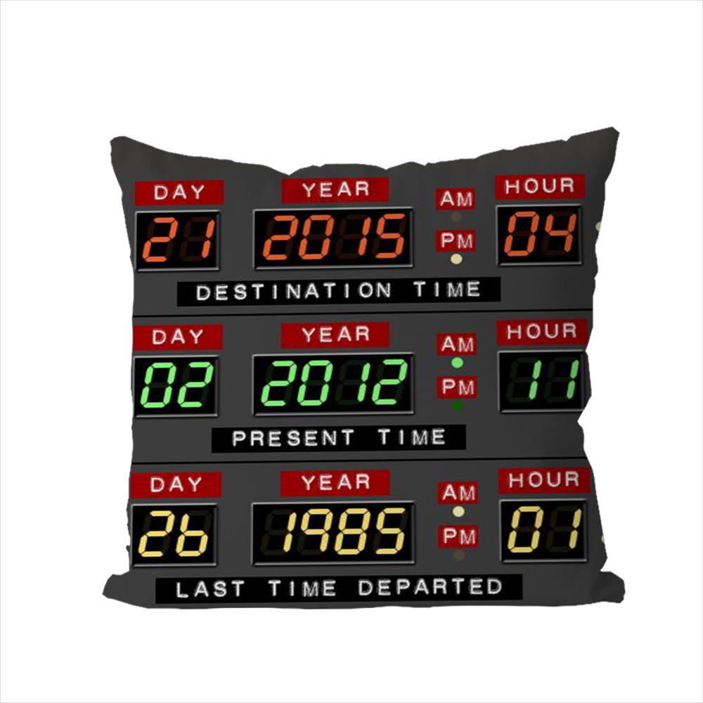 BBack To The Future Pillow Case For Car Sofa Decorative Home Doublesided Print Plush Square Throw Pillow Cushion Cover