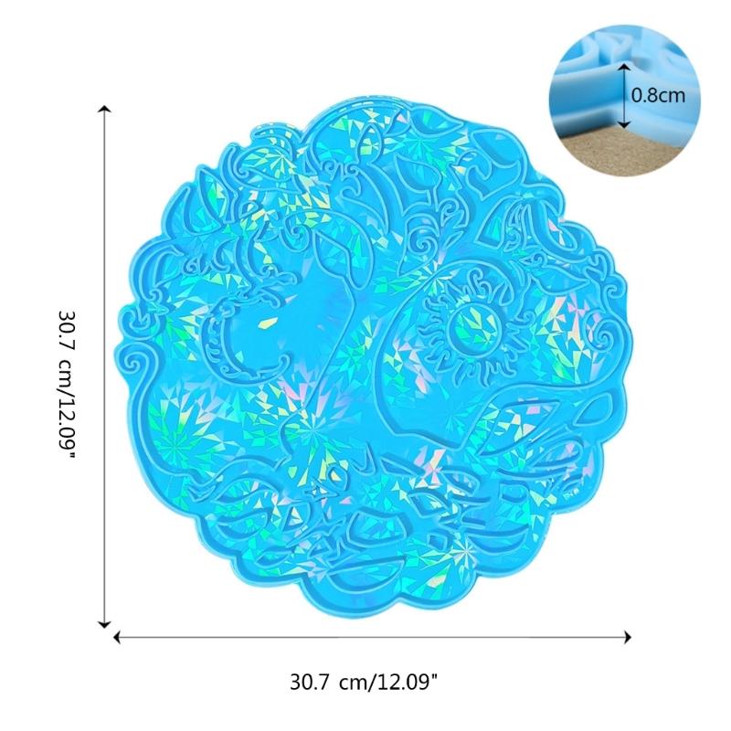 Mucegai versatilă de turnare din silicon Mucegai pentru figurine din arborele vieții Mucegai versatilă pentru turnare pentru ornamente, instrument de bijuterii holografice
