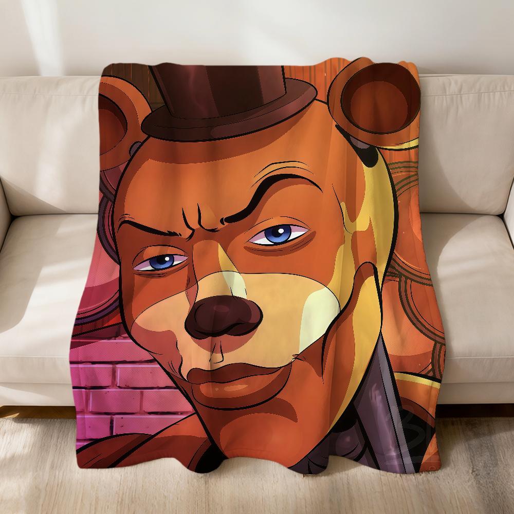 funny meme sigma soft warm plush blanket f-freddy sofa B-Bonnie living room pet hogar bedroom gift home Car portable f-f-fn-afS