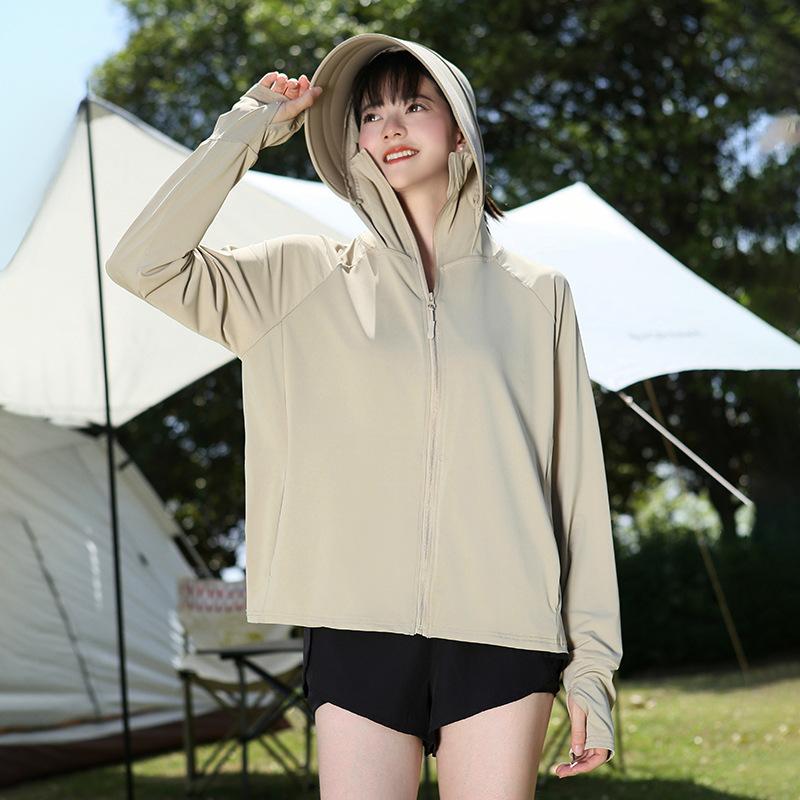 Original Yarn Ice Silk Sun-protective Shirt for Women, Summer 1011 New UV Protection Loose Outdoor Cooling Sun-protective Jacket