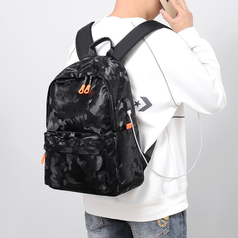 TS JYL laptop bag,Camouflage Student Backpack Waterproof Travel Simple Laptop Backpack