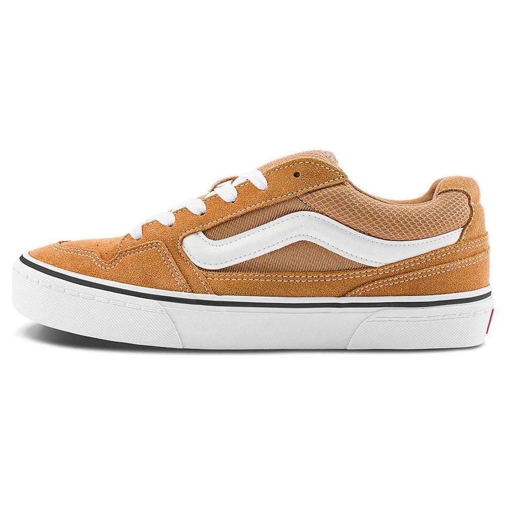 Vans Caldrone Casual Retro Durable Breathable Low-Top Skate Shoes Men Sneakers Brown VN000CXZ1OU