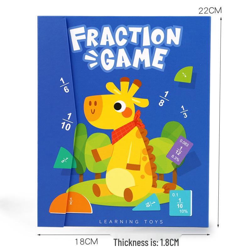 Magnetic Fraction Discs Set for Third Grade - Teach Numerator, Denominator, Addition & Subtraction in Elementary Math