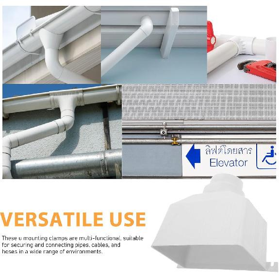 DOITOOL Gutter Connector, Gutter Downspout Adapter, Rain Gutter Downspout Extensions, Downspout Diverter, Universal Downspout to Drain Pipe