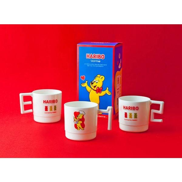 Set 3 piese ceașcă Haribo Gold Beren 123, ivory, 1 set