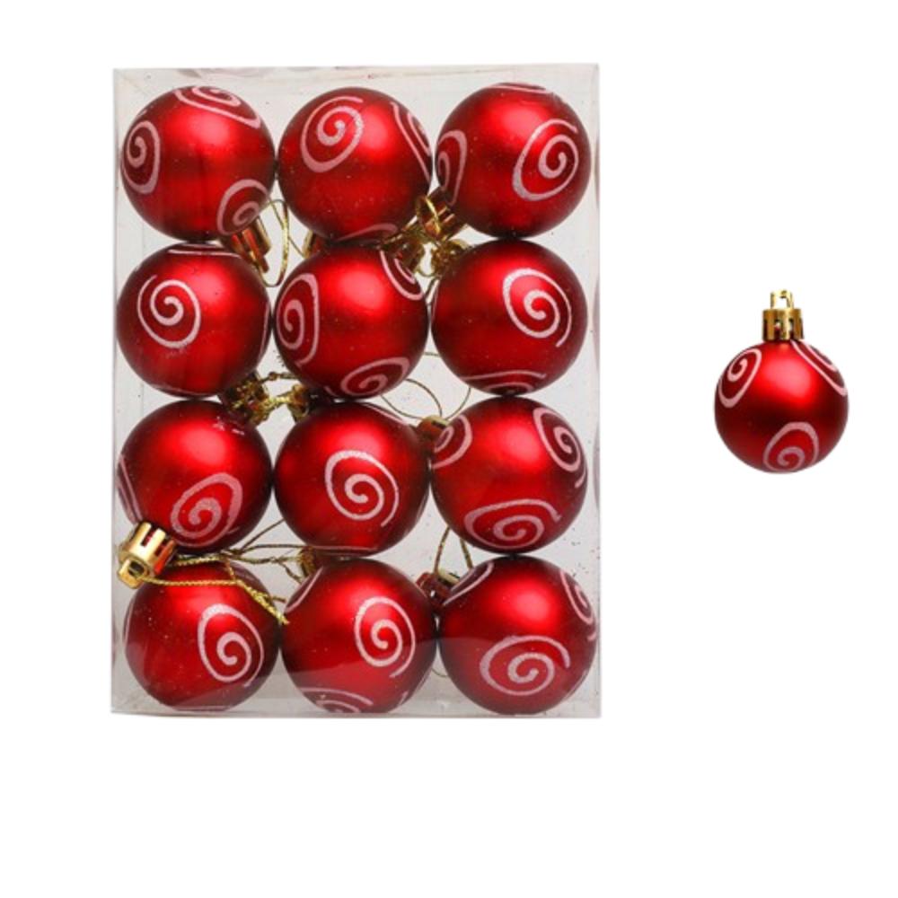 4/6cm Christmas Hanging Ball Electroplated Christmas Baubles  Photographic Props