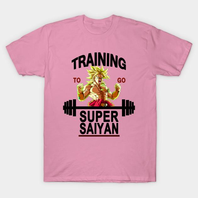 T Shirt Women Training To Go Super Saiyan Brolly Harajuku Print Kawaii Tshirt Summer Short Sleeve Female T-Shirt Top Tee