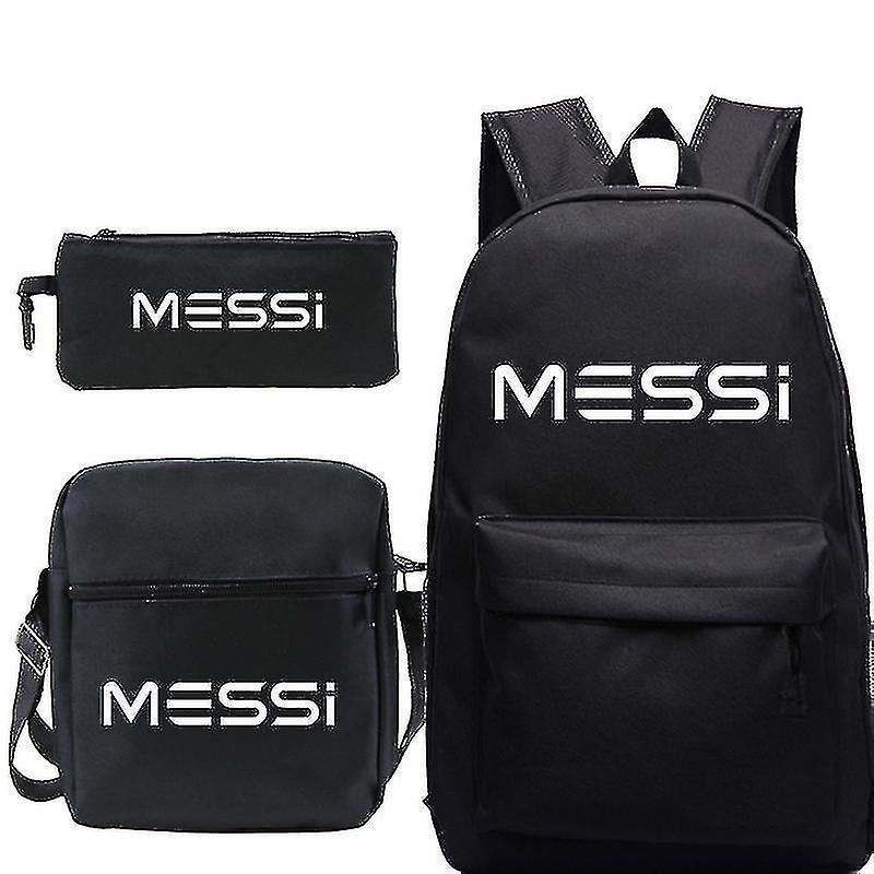 Youth Fashion Backpack Shoulder Bag Pencil Case Children'S Student School Bag 3-Piece Set