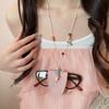Eyewear Protector Leather Glasses Case Necklace Starfish Conch Stone Glasses Storage Chain  Women