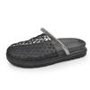 Mesh woven slippers round head hollow outer wear non-slip slippers 2025 new thick-soled one-pedal bag head cool slippers