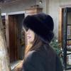 Thicken Plush Warm Fur Hat Fluffy Beanie Warm Thick Hat Mongolian Caps for Casual Trips Sports Skiing