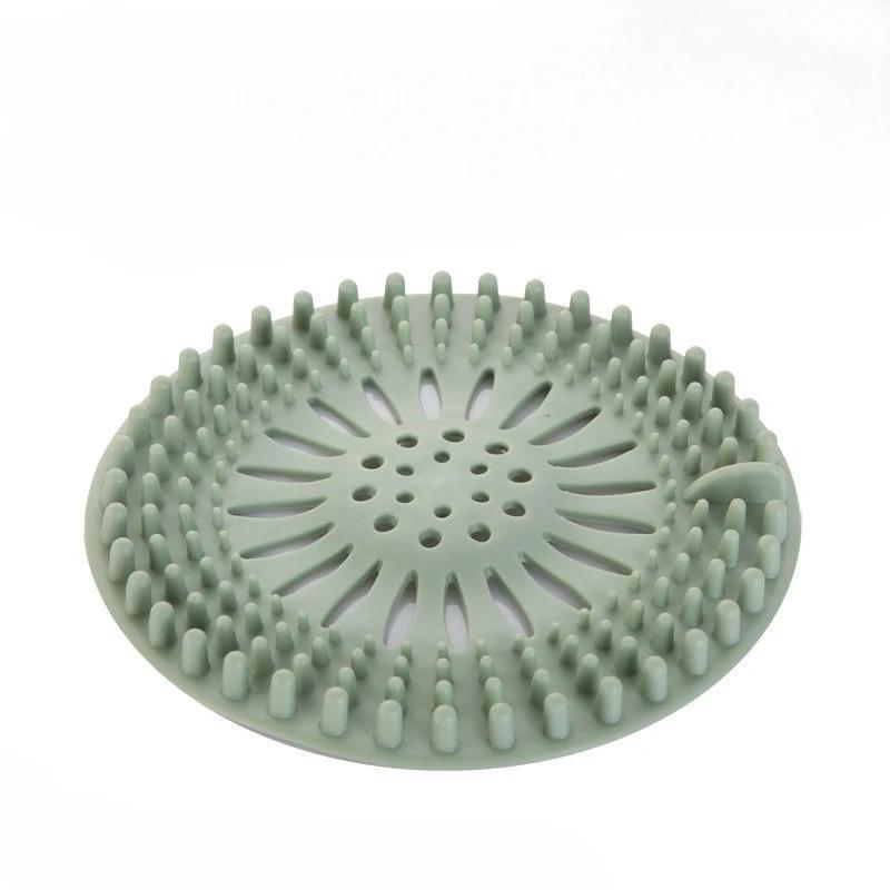 

Фильтр для волос для раковины, Защита от засоров, Крышки для слива душа, Силиконовая кухонная дезодорирующая пробка, Сетчатый фильтр для слива душа, Кухонные аксессуары зелёный