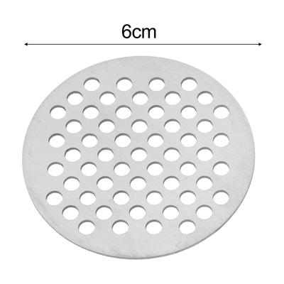 Effective Hair And Debris Blocking Stainless Steel Bathroom Shower Drain Hair Filter High Quality Stainless Steel Round Shape