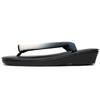 Kyoetsu Zori Sandals with Gradient Straps and Urethane Soles Women's (Size 16, Black)